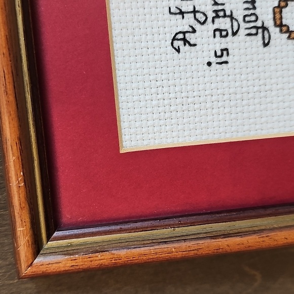 Vintage Friend Saying Cross Stitch 6x6" Frame - Picture 5 of 10